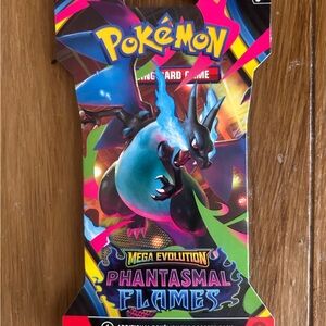 Pokemon Mega Evolution Phantasmal Flames Card Game - Blue, Black, Red